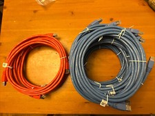 10 ft CAT6 Ethernet Patch Cable 10 feet Blue & Red lot of 15 picture