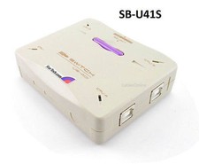 4-Port Compact USB B (Printer, Scanner, Modem, etc) Manual 4 to 1 Data Switch picture