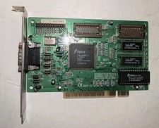 Vintage Trident TGUI9680-1 U-9680F VGA DOS RETRO PCI Gaming Video Graphics Card. picture