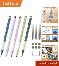 Stylish 5 PCS Multi-Purpose Magnetic Stylus Pen - Ideal for iPad/iPhone/Tablets picture