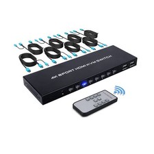 8 Port KVM Switch, 8 in 1 Out HDMI KVM Switch, for 8 PC Sharing 1 HD Monitor ... picture