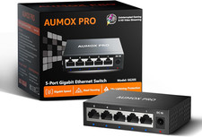 5 Port Gigabit Unmanaged Ethernet Switch Fanless Metal Network picture