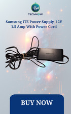 Original Samsung ITE Power Supply  12V  1.5 Amp With  Power Cord picture