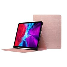 ENAPY iPad Air 11 (M2) Genuine Leather Case Cover w/ Pencil Holders & Sleep-Wake picture