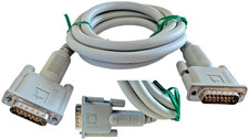 Vintage Apple Macintosh DB-15 Monitor Video Cable 590-4161-A OEM Male to Male picture