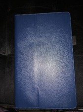Tablet Case，Poetic Flip Leather Cover Navy Blue picture