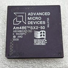 AMD 486 SX2 50 MHz CPU A80486SX2-50 Very Rare Vintage Processor AM486  9421EPY picture
