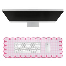 Scalloped Desk Mat, 31.5 x 11.8
