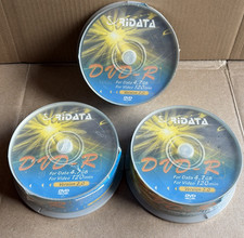 RiDATA DVD-R 4.7 GB 120 Minutes 25 Discs New Sealed Lot of 3 New Sealed picture
