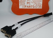 12 inch DMS-59 to 2 x VGA Female Adapter Dual VGA Monitor Splitter Cable picture
