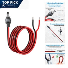 14AWG  Waterproof Starlink Mini Power Extension Cable DC 5.5mm x 2.1mm Male t... picture