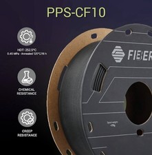 Polymaker Fiberon PPS-CF10 Carbon Fiber PPS 3D Filament Black 1.75mm 3kg Heat picture