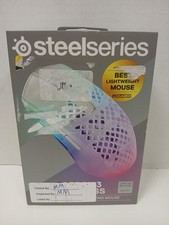 SteelSeries Aerox 3 2022 Wireless Gaming Mouse, Ghost Clear  *Read Notes* picture