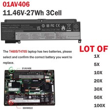 🧡LOT Battery 01AV406 For Lenovo ThinkPad T460s T470s 00HW024 01AV462 27W 11.46V picture