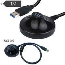 1pc USB 3.0 Type-A Male to A Female Extension Dock Station Adapter Base Cable 1m picture