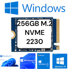 M.2 SSD 256GB NVME  with Windows 11 or 10 UEFI 64 Installed 2230 PRO OR HOME picture