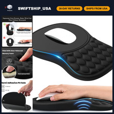 Ergonomic Mouse Pad with Dual-Slope Design & Wrist Rest for Comfort & Support picture