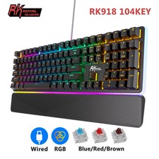 RK Royal Kludge RK918 108-Key RGB Mechanical Keyboard Blue/Brown/Red Switch picture
