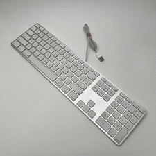 Apple Wired Keyboard A1243 Full-Size Aluminum Numeric Keypad Tested Working picture