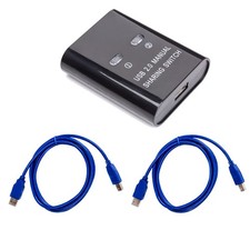 Printer Sharing Switch, Manual Switcher Adapter, 2 Computer Share 1 Printer S... picture