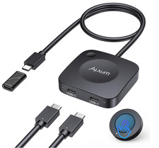 Alxum 20Gbps USB C Switch 2 Computers for USB-C Thunderbolt 4 Monitor Dock picture