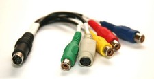 COMPONENT S-VIDEO TO MINIDIN9 RCA HDTV COMPOSITE ADAPTER VIDEO CABLE CB9D0005 US picture