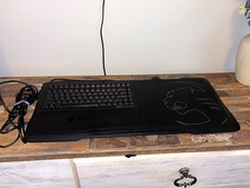 ROCCAT SOVA Gaming Lapboard Wired Keyboard Built-In Mouse Pad Black picture