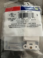   40pack Leviton 41641-W QuickPort Decora Insert  1. Port White 20 Pack picture