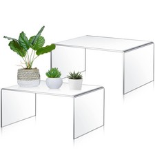 RattanView 2 Pcs 13 Inch Large Clear Acrylic Shelf 13 Inch, 5 mm, picture