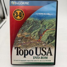DeLorme Topo USA Version 4.0 DVD ROM 2D 3D Topographic Maps Software Vintage picture
