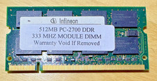 Infineon 512MB PC-2700S DDR-333 LAPTOP Memory Module DIMM,  picture