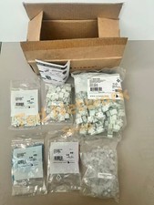 100 Pcs SIEMON MX6-02B Outlet  MAX CAT6 RJ45 Network Jack WHITE BULK New picture