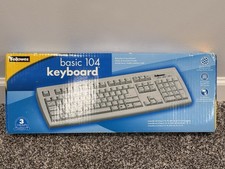 Fellowes 104 Keyboard 99148 in original packaging BRAND NEW - White picture