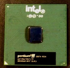 Coppermine 667 Intel Pentium III 667/256/133/1.7V Socket 370 CPU, SL4CJ picture
