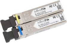 MIKROTIK S-35/53LC20D pair of SFP modules S-35LC20D + S-53LC20D 1310nm/R1550nm picture