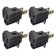 3-Prong to 2-Prong Adapter Grounding Converter Polarized 3 Pin to 2 Pin Power picture
