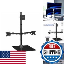 VIVO STAND-V103T-GB Triple Monitor Desk Stand 49in Ultrawide 27in Side 44lbs picture