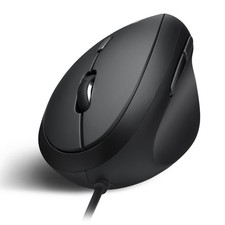 PERIMICE519 Wired Ergonomic Vertical Mouse Portable Small Design Black picture