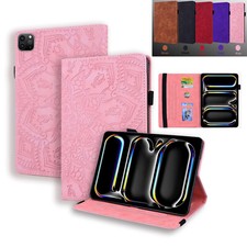 2024 For iPad Pro 11/13/Air 13 11 Retro Folio Flip Wallet Leather Stand Case picture