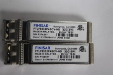 Lot of 2 Finisar FTLF8532P4BCV-HD 32GB SFP28 850nm SW FC Optical Transceivers picture