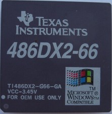 Texas Instruments 486 DX2 66 MHz CPU TI486DX2-G66-GA VCC=3.45V picture