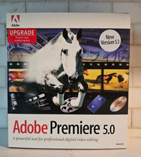 Adobe Premiere 5.0 / 5.1  Macintosh CDs, Manuals, Quick Reference Card with SN picture