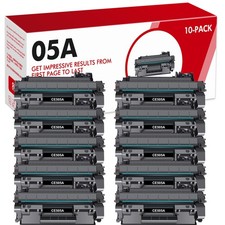 10PK High Yield CE505A Toner Cartridge for HP 05A LaserJet P2035 P2055D P2055DN picture