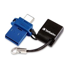 GB Dual USB Flash Drive USB-C USB-A USB 3.2 Gen 1 Blue picture