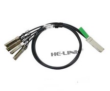 3m MC2609130-003 Mellanox Compatible 40G QSFP+ to 4x10G SFP+ Passive DAC Cable picture