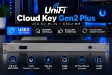 Ubiquiti UniFi Cloud Key Gen2 Plus UCK-G2-PLUS with CKG2-RM Rack Mount picture