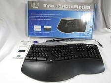 Adesso Tru-Form Contoured Ergonomic Keyboard PCK-208B Wired New In Box picture