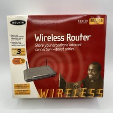 Belkin Wireless Router 802.11g P56949-B 2.4 GHz 4 Ports New/Sealed  EUC picture