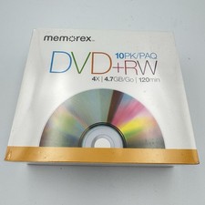 Memorex 10 PK/PAQ Sealed Blank DVD+RW Discs 4x 4.7GB/Go 120 Min picture