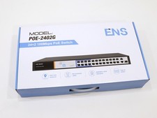 ENS 26 Ports PoE Switch POE-2402G, 24 PoE 250W, 1000 Mbps Unmanaged PoE Switch picture